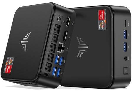 NiPoGi E3B Mini PC AMD Ryzen 7 5700U 32GB Dual DDR4 512GB Nvme PCle3.0 SSD Micro Desktop Computer mit Radeon RX Vega 8 Support DP+HDMI-Type-C 4K,WiFi 6,BT5.2 Für Business/Home/Office/Light Gaming