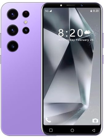 SnHey Billiges Smartphone, 5.0 Zoll HD Anzeige, 16GB/Erweiterung 128GB und Android 9.0 Handy, Dual SIM Dual Kamera, GPS/Bluetooth/WiFi/Gesicht entsperren (SnHey23-Purple)