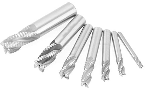 7 pezzi 4 flauti 6 – 20 mm HSS fresa fresa per sgrossatura frantoio fresa