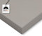 HausFux Spanplatte nach Maß - 2,5 cm stark, melaminbeschichtet, mit ABS-Kante - Made in Germany - Maßanfertigung - für Möbel- und Innenausbau (Platin Grau, 70 x 60 cm)