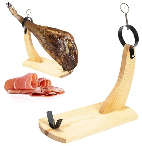 Fenayuu Spanish Ham Stand | Ham Holder Stand - Wooden Ham Holder | Professional Holder for Ham Leg for Kitchen Home Party Display