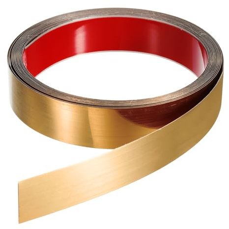 QUARKZMAN 5m x 30mm Modanatura Autoadesiva, Modanatura Adesiva in Acciaio Inox Profilato Finitura a Specchio Modanature per Pareti Soffitti Pavimenti Mobili Piastrelle Bordo, Oro Rosa