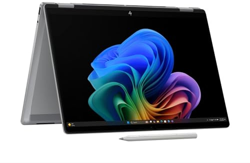 HP OmniBook X Flip 14 Touchscreen 2-in-1 Laptop with Pen | Intel Core Ultra 5-226V | 16 GB RAM | 512 GB SSD | Intel Arc 130V Graphics (8 GB) | 2K Touch Display | Windows 11 Home | Silver