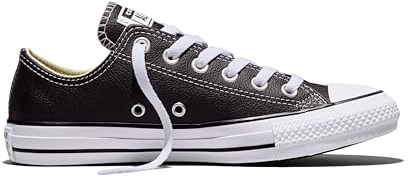 Converse Chuck Taylor All Star lädersneaker för män, Schwarz, 43 EU
