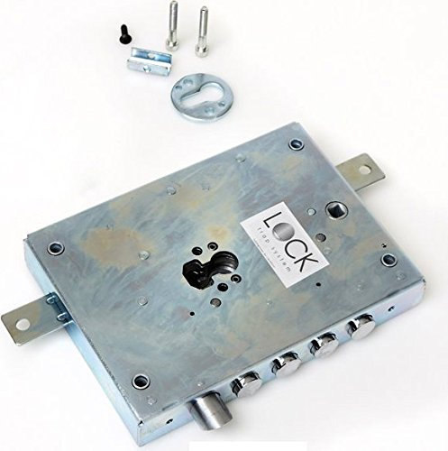 Serrure porte blindée entrée 60 mm DX Dim. 142 x 206 mm ser NE42 d