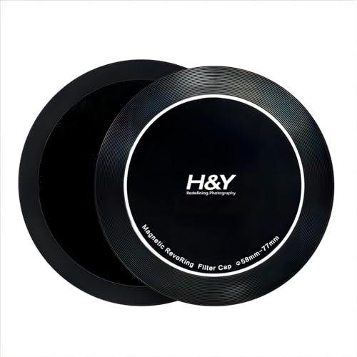 H&Y RevoRing Built-In Lens Filter Caps CNC Machined Aluminium Front and Back Cap 58-77mm