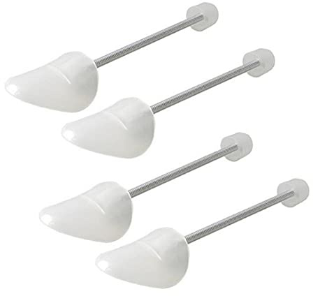 Bamboopack 2 Pairs Practical Adjustable Length Women Shoe Tree Shoe Stretcher Portable Shoe Boot Shaper Support Holder(Transparent)