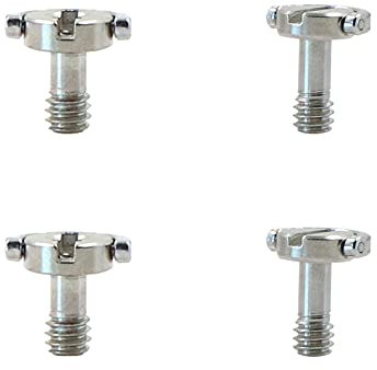 Vite adattatore della macchina fotografica filettate - D-Ring montaggio in acciaio inossidabile per 1/4 Accessori aggiuntivi, monopiede, treppiede, piastra a sgancio rapido, 4 pezzi.