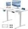 JUMMICO Schreibtisch Höhenverstellbar Elektrisch, Ergonomischer Steh-Sitz Tisch mit Tischplatte, Höhenverstellbarer Computertisch, Höhenverstellbarer Schreibtisch Adjustable Desk,100 x 60 cm, Weiß