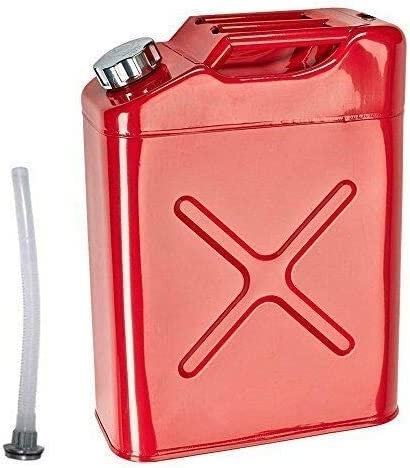 20L 5 Gallon Steel Fuel Gasoline Petrol Diesel Jerry Can Tank Container Backup (1)
