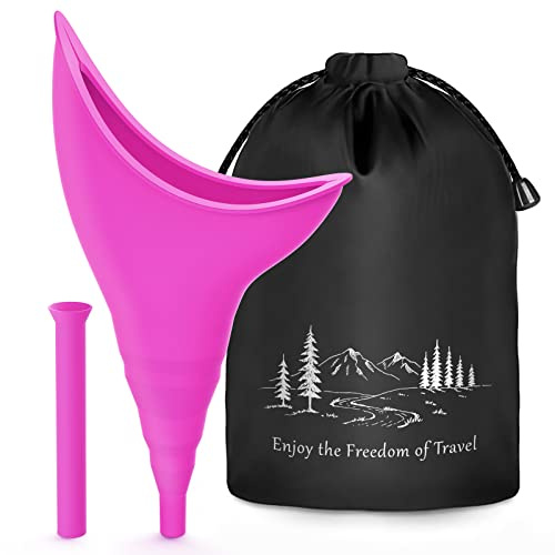 UneedMe Pipi Donna in Piedi Campeggio Accessori - Orinatoio Portatile Donna Trekking Accessori da Viaggio, Urinatoio Donna Portatile WC, Riutilizzabile Portatile Pipi in Piedi, Imbuto per Pipi Donna