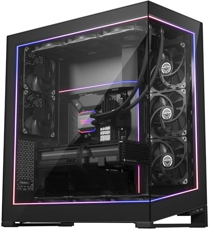 PHANTEKS NV9 Premium DRGB Kit Power-Hub, 3X für Außenrahmen, 1x Mainboard Kabel-Cover - schwarz