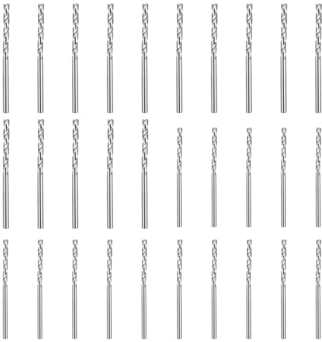 Keboyoe 30 pezzi Mini Punte per Trapano Elicoidali Hss Punte da Trapano Cobalto 2.5/3 mm punte da Ferro Trapano per Legno, Acciaio, Metallo Alluminio, Ferro