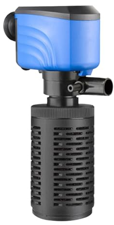 Fiskbehållarfilter – tyst internt akvariefilter | Luftpump för rent vatten | pump för akvarier – kraftfull dammfontän | Intern akvariefiltrering högeffektiv rengöringsmaskin