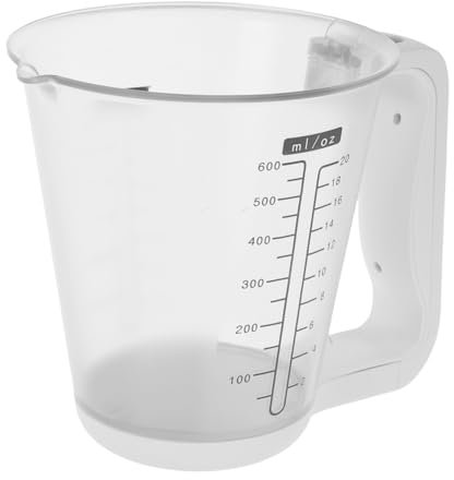 TOPPERFUN Bilancia Per Alimenti Con Misurino Display Lcd Misurazione Temperatura e Volume Pesatura Precisa Per Cucina e Casa