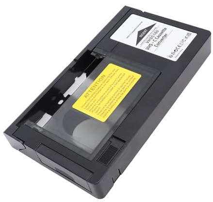 Bewinner Motoriserad VHS C Till VHS -kassettadapter, Omvandlare med Uppspelning och Inspelningsstöd, One Touch Control Video Transfer Cassette Adapter för Videokameror