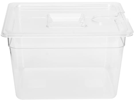 Vakuumbehållare med lock 11,71L Stor kapacitet livsmedelsklassat PC-material för sous vide-matlagning och exakt temperaturkontroll