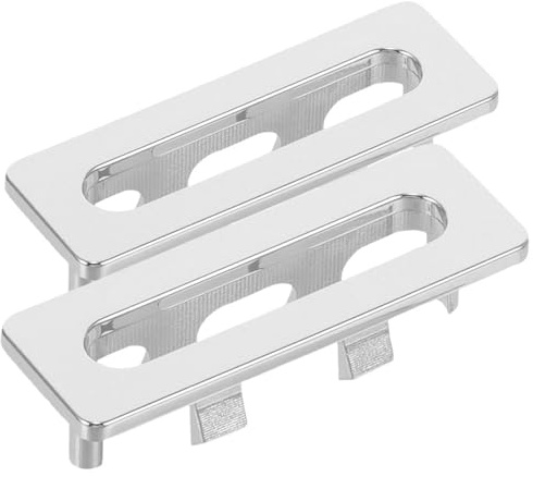 RUNROTOO Anello di Troppo Pieno per Lavabo in Plastica, 2 Pezzi, Inserto per Lavelli da Cucina e Bagno, Copertura Decorativa e Prevenzione Traboccamento