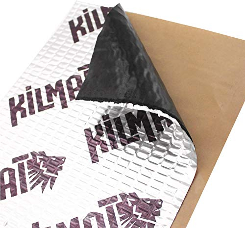 KILMAT 1,3 mm 4,7 mètres carrés Tapis d’Isolation Acoustique en butyle pour Voitures, Isolation Acoustique de Bruit et insonorisation