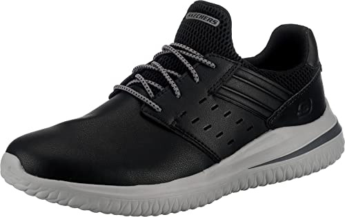 Skechers Delson 3.0 Ezra, Zapatillas Hombre, Black, 43 EU