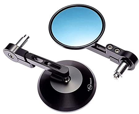 Espejos de Motocicleta Manillar Extremo Trasero Vista Lateral Para 7/8 22mm Barras