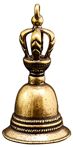 Milisten Hand Bell Ring Bell for Service Front Desk Bell Reception Bell Customer Service Home Ornament Counter Bell Portable Desk Teaching Equipment Sled Child Handheld Brass