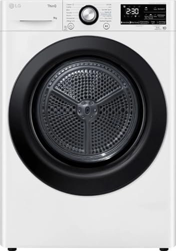 LG Sèche-linge 9 kg inverter Wi-Fi avec pompe à chaleur RH90V9AVBN classe A+++