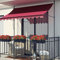 AKFJOSGE Klemmmarkise 200/250/300/350/400 cm breit mit Handkurbel, Markise Balkon Ohne Bohren, UV-beständig, Höhenverstellbar, Sonnenschutz und Wasserdicht für Balkon Terrasse Garten 400CM D