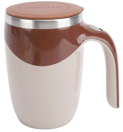 ZJchao Tazza da caffè con Agitazione Automatica in Acciaio Inossidabile, Tazza con Miscelatore Elettrico, Bicchiere da caffè Portatile con Agitazione Automatica con Materiale PTFE, per