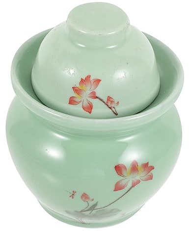 UKCOCO Barattolo per Sottaceti in da Jin con Ermetico Vaso per Conserve Contenitore per Cucina Domestica Superficie Liscia e Sigillatura
