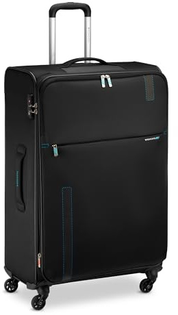 RONCATO Speed Großer Koffer 78 cm Erweiterbar - Schwarz/Saphir