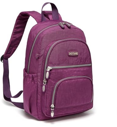 AOTIAN Frauen Rucksack Klassische Leichte Kleine Tagesrucksack Damen Nylon City Pack Jugendliche Lässiger Daypack Tasche 9 Liters