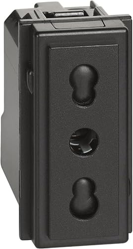 Bticino Living Now Presa Bipasso, Nero