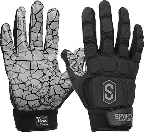 Sports Unlimited Football Lineman Gloves, Max Clash Lineman Adult/Youth Padded Football Gloves, Men's and Boys Offensive/Defensive Line