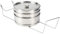 Argento Acciaio Inox Vapore Vapore in Acciaio Inox Vapore, Cestello Fornello Accessori Pentola Fornelli A Pressione Accessori 3 Piani, Menù