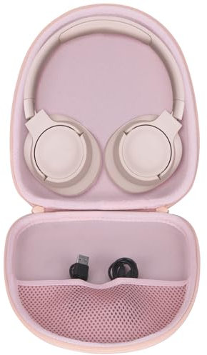 Lebakort Hard Case Compatible with JBL Tune 710BT 720BT 510BT 700BT 760NC 750BTNC 660NC 560BT 570BT 520BT 670BT 770NC Live 650BTNC 400BT 500BT 460NC Wireless Over-Ear Headphones（Pink Case）