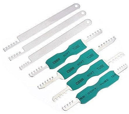 Loboo Idea 7pcs Peine Pick Herramienta de Cerradura de Acero Inoxidable Herramienta de cerrajería para Cerradura de la casa