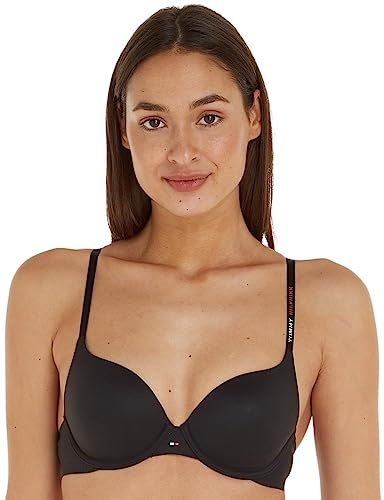 Tommy Hilfiger Push Up Bra UW0UW03160, Donna, Nero (Black), 36B