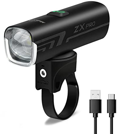 MagicShine ZX Pro Fahrradlicht 100 Lux, StVZO Zugelassen mit 3 Leuchtmodi LED Fahrradbeleuchtung, IPX6 Wasserdicht Fahrradlicht USB Aufladbar Fahrradlampe Frontlicht, Gut für Fahrrad Pendeln