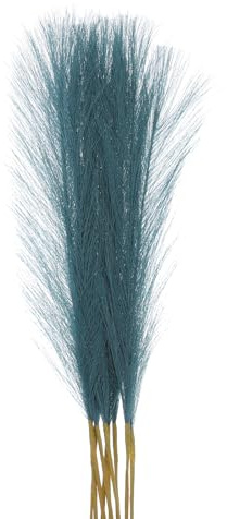 QUARKZMAN 10Pz Finto Erba di Pampa, 21/55cm Erba Finta Soffice Erba di Pampa Decorazione Alta Erba Artificiale per Soggiorno Festa Parete Vaso Decorazione Matrimonio, Verde Blu