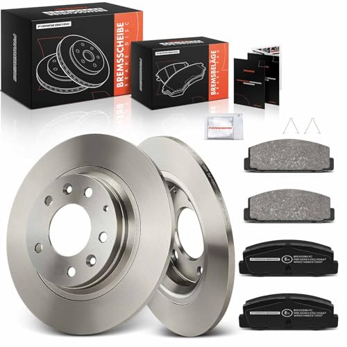 Frankberg Bremsensatz inkl. 2x Bremsscheiben + 4x Bremsbeläge Hinten Kompatibel mit 6 Kombi GH 6 Hatchback G.G 6 Station Wagon G.Y Replace# GFYY26251