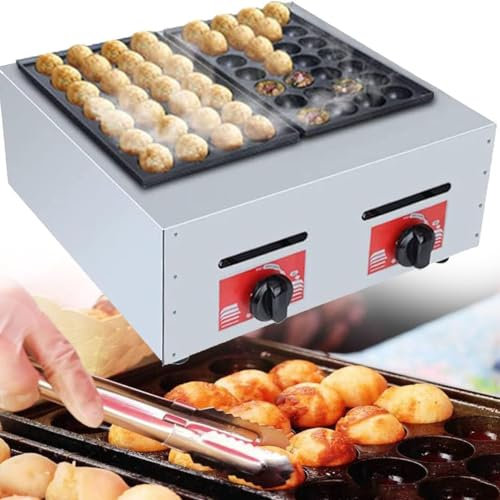 Poêle à Gril électrique Takoyaki, Machine à Griller Les Boulettes De Poisson De Poulpe Commerciale, Machine De Cuisson Antiadhésive Multifonction à 56 Trous, Pour Magasin De Restauration Rapide
