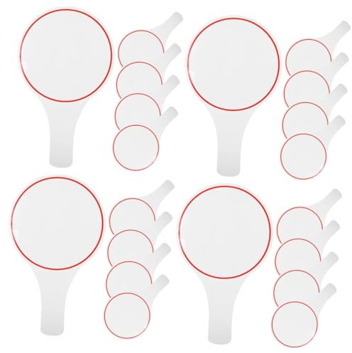 HAPINARY 20stücke Abwischbare Scoreboards Handheld Whiteboards Für Abstimmungen Einseitig Wiederverwendbar Für Auktionen Und Veranstaltungen Praktisches Zubehör Für