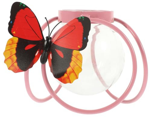 OFFSCH Transparente Glasvase Geometrische Pflanzenvermehrungsstation Mit Metallständer Für Wohnzimmerdekoration