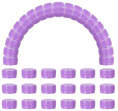 sourcing map Plastic Bottle Caps 30mm Water Bottles Top Light Purple 100pcs | Bottle Screw Lid Top,Water Bottles Top Cap,for DIY Development,Imagination Intelligence Craft,Scrapbook Creative Gifts