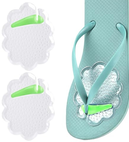 Thong Sandal Toe Protectors | Toe Protectors for Flip-Flop - Non-Slip Separators Support Shock-Absorbing Pads Breathable Transparent Self-Adhesive for Women Men Shoes Travel Beach