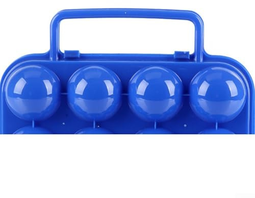 Honseadek Oeuf G en plastique empilable à 12 cavités pour réfrigérateur, pique-nique, camping avec utilisation (bleu)