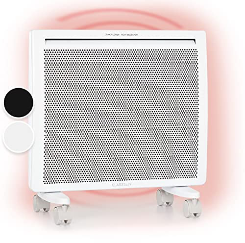 Klarstein Elektroheizung, Konvektor & Infrarotheizung Freistehend, Elektroheizung Energiesparend, Erkennung Offener Fenster, Heizung Elektrisch, Heizkörper Elektrisch mit Thermostat, 1000 W