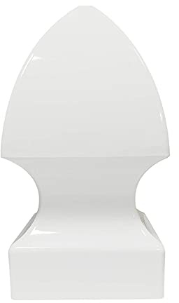 Aiwaiufu Gothic Fence Post Cap - 4 x 4 Vinyl, White