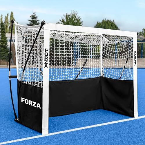 FORZA ProFlex Field Hockey Goals - 4x Size Options: Pop Up Design, Ultra-Portable/Lightweight Goal Posts For Garden, Schools, Clubs (Without Sandbags, 2.44m X 1.22m (Mini))